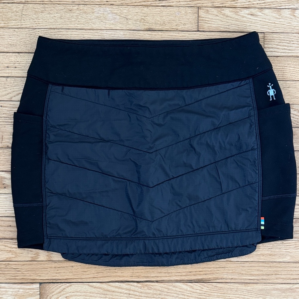 Smartwool Black Quilted Skirt with Pockets
